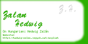zalan hedwig business card